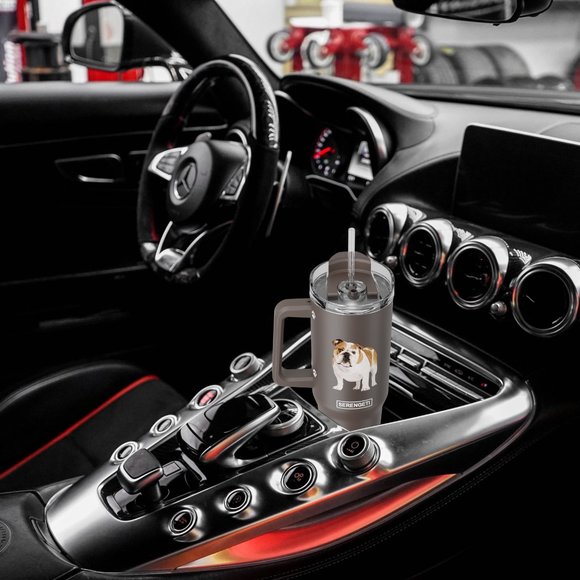 German Shepherd SERENGETI 40 Oz Ultimate Tumbler - straw & straw cleaning brush - Picture 3 of 14